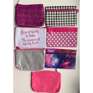 7 Piece Ipsy Fashion Cosmetic Makeup Bag